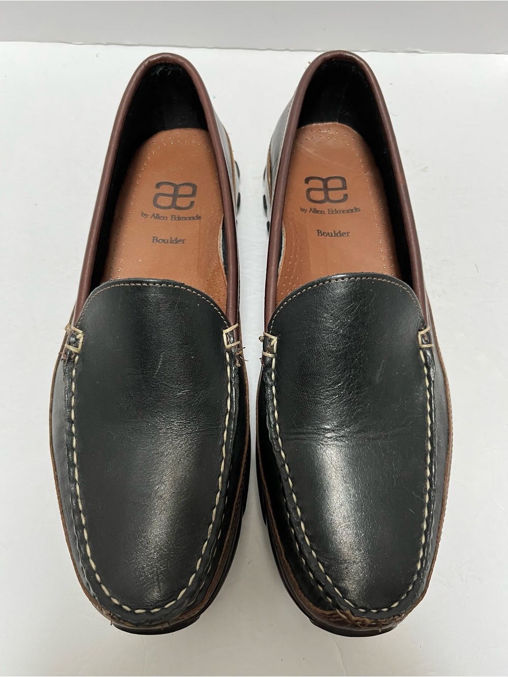 ALLEN EDMONDS Boulder 11 Venetian Driving Moccasins Leather Loafers
